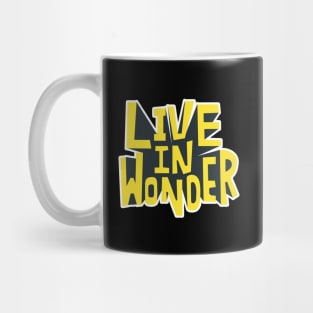 Live in Wonder - Vibrant Yellow Mug